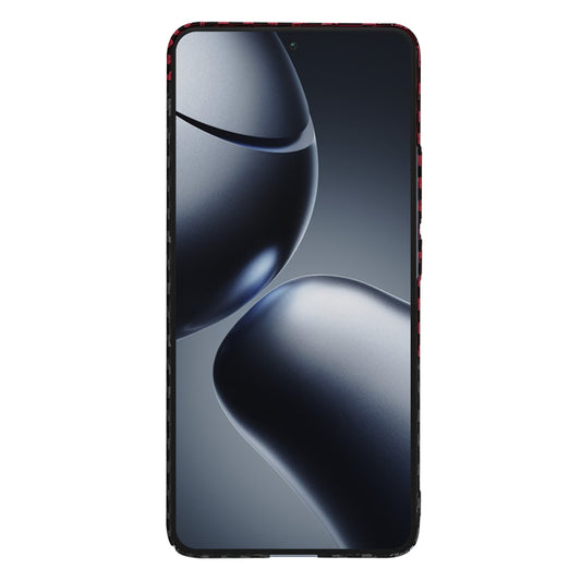 Coque pour Xiaomi 14T Pro, Techsuit, Carbonite FiberShell, Noir Rouge