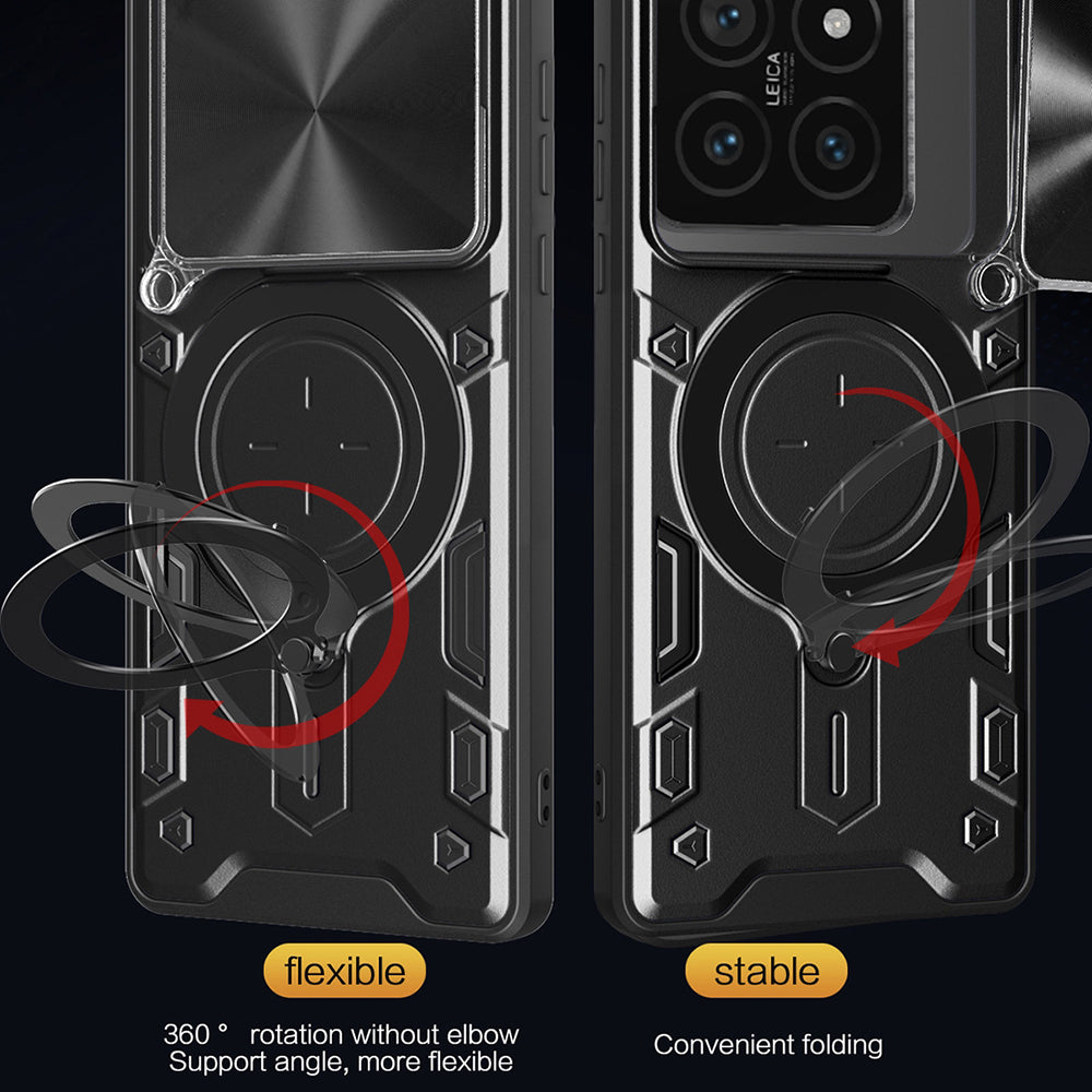 Coque pour Xiaomi 14T, Techsuit, CamGuard Pro, Noire