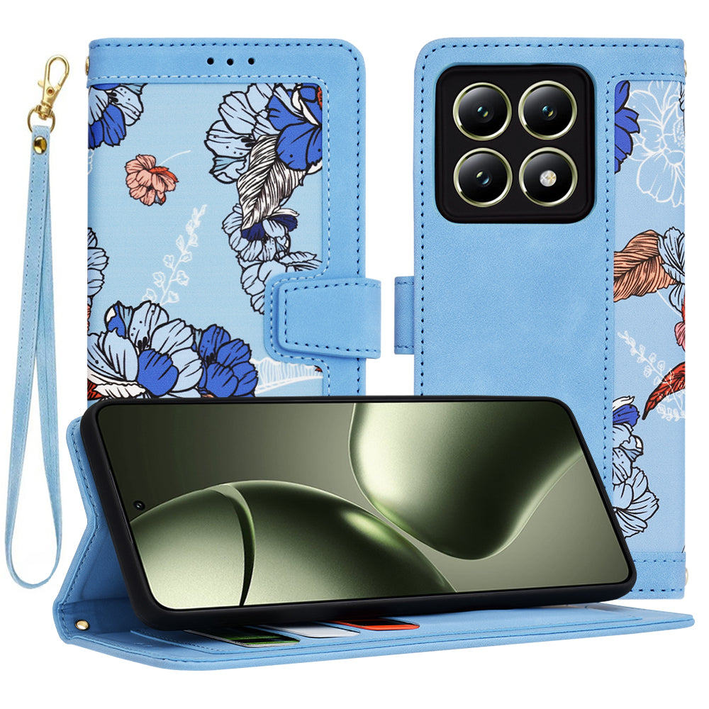 Coque pour Xiaomi 14T, Techsuit, FlipCraft, Bleu