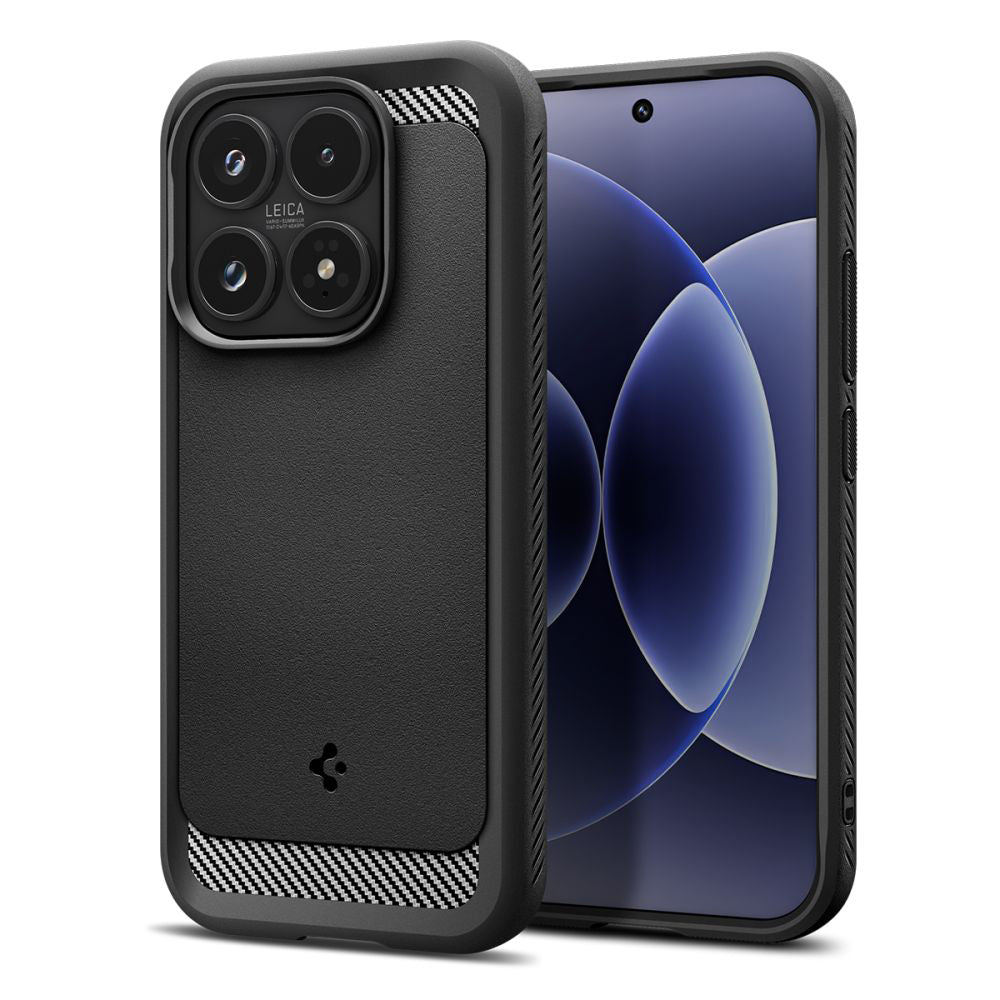 Housse pour Xiaomi 17, Spigen, Rugged Armor, Noir Mat ACS10458