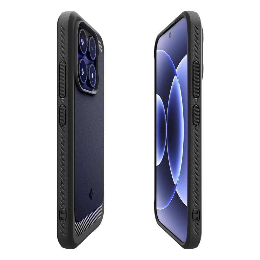 Housse pour Xiaomi 17, Spigen, Rugged Armor, Noir Mat ACS10458