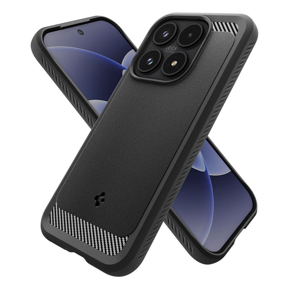 Housse pour Xiaomi 17, Spigen, Rugged Armor, Noir Mat ACS10458