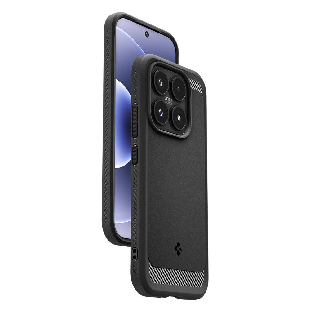 Housse pour Xiaomi 17, Spigen, Rugged Armor, Noir Mat ACS10458