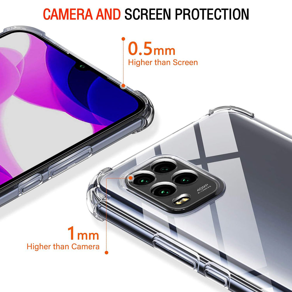 Coque pour Xiaomi Mi 10 Lite 5G, Techsuit, Anti-choc Claire, Transparente