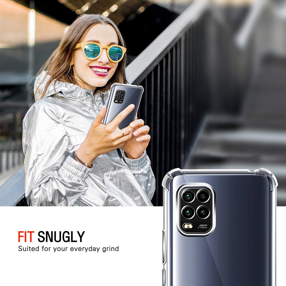 Coque pour Xiaomi Mi 10 Lite 5G, Techsuit, Anti-choc Claire, Transparente
