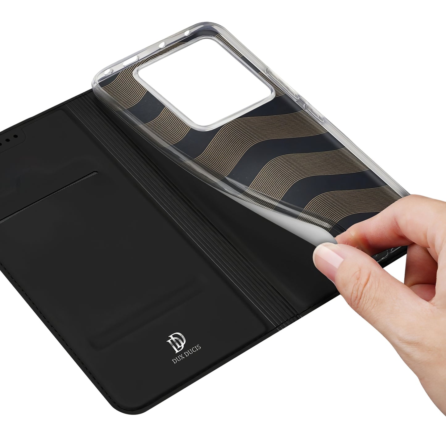 Pochette pour Xiaomi Poco X6 / Note 13 Pro 5G, DUX DUCIS, Skin Pro, Noir