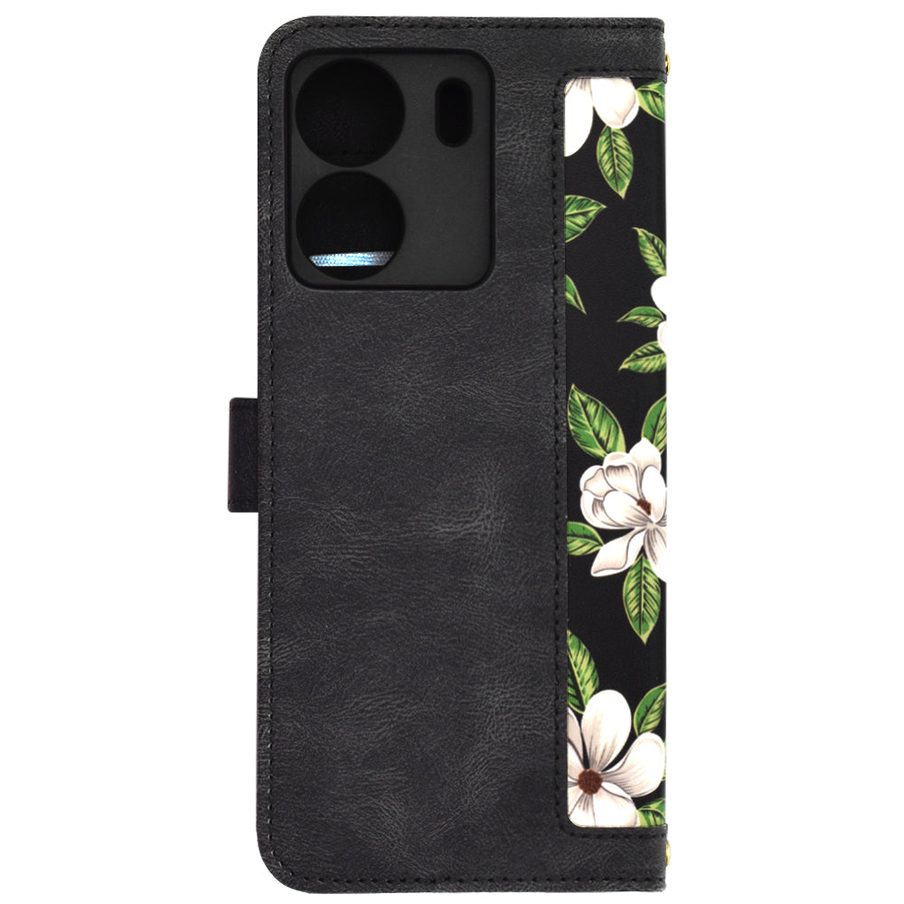 Coque pour Xiaomi Poco C65 / Redmi 13C, Techsuit, FlipCraft, Noire
