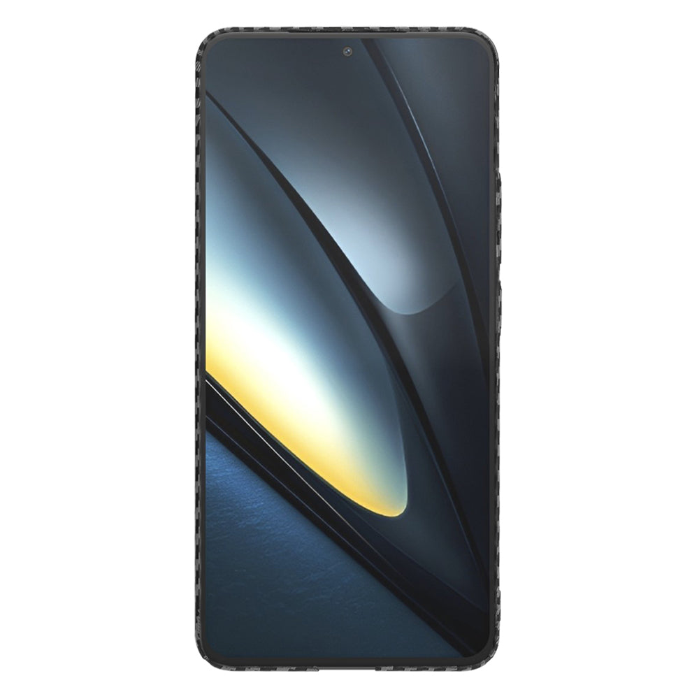 Coque pour Xiaomi Poco F6 Pro, Techsuit, Carbonite FiberShell, Noire