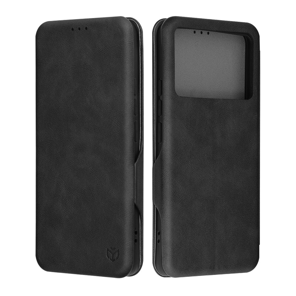 Coque pour Xiaomi Poco F6 Pro, Techsuit, Safe Wallet Plus, Noire