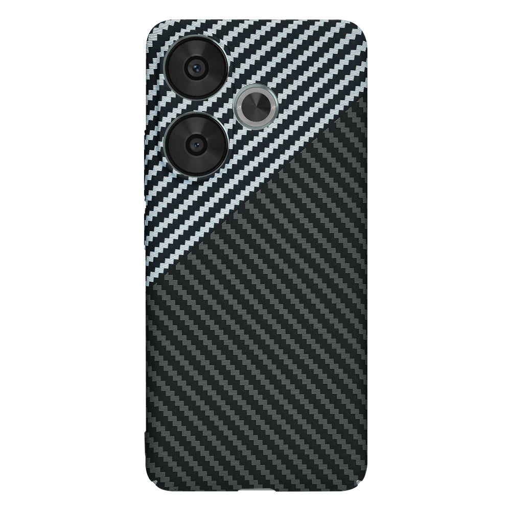 Hoes voor Xiaomi Poco F6, Techsuit, Carbonite FiberShell, Zwart Grijs