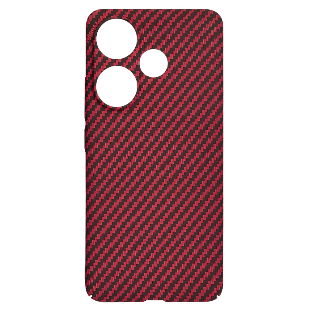 Coque pour Xiaomi Poco F6, Techsuit, Carbonite FiberShell, Rouge