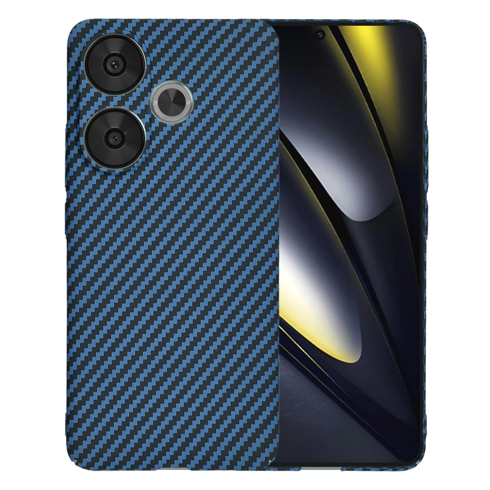 Coque pour Xiaomi Poco F6, Techsuit, Carbonite FiberShell, Turquoise