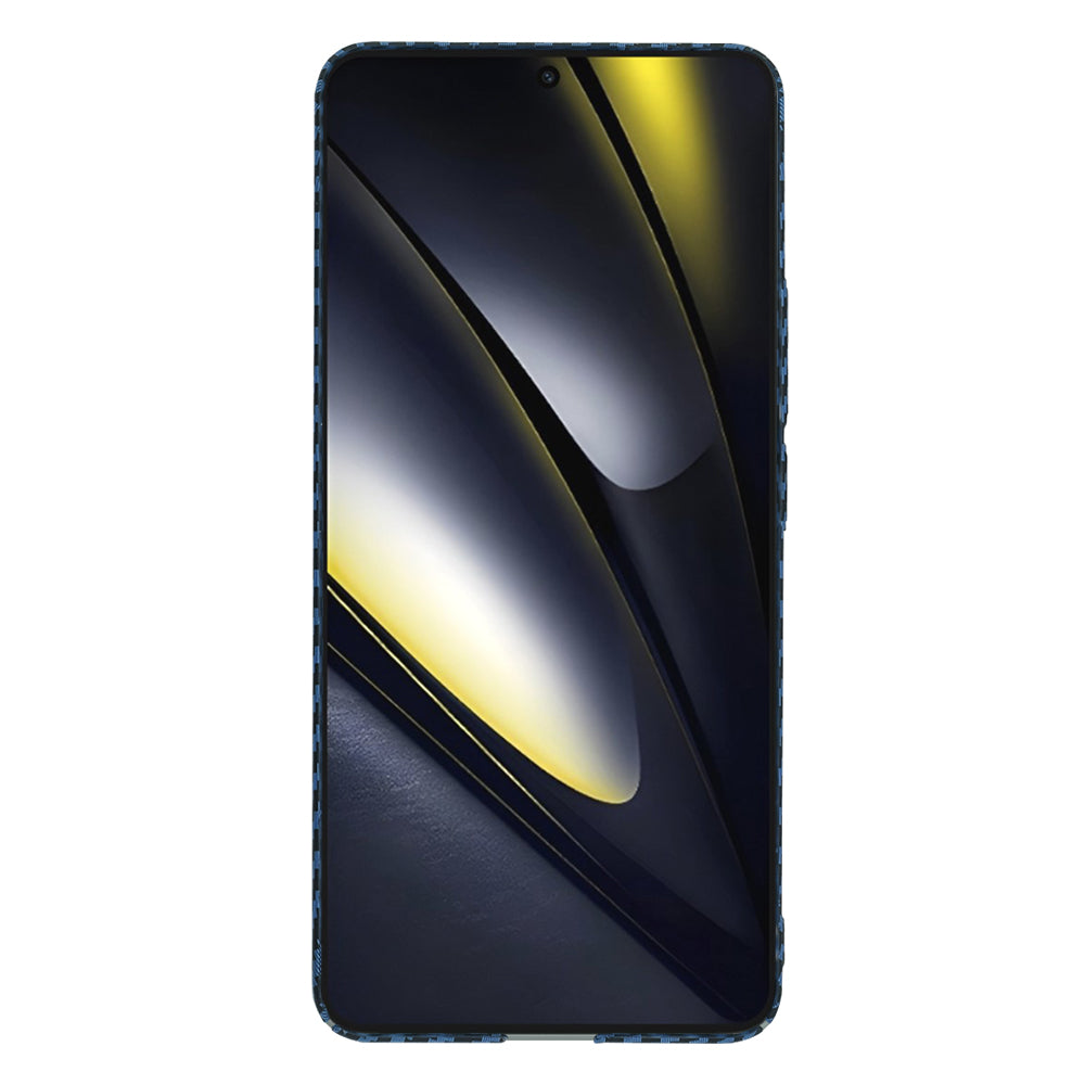 Coque pour Xiaomi Poco F6, Techsuit, Carbonite FiberShell, Turquoise