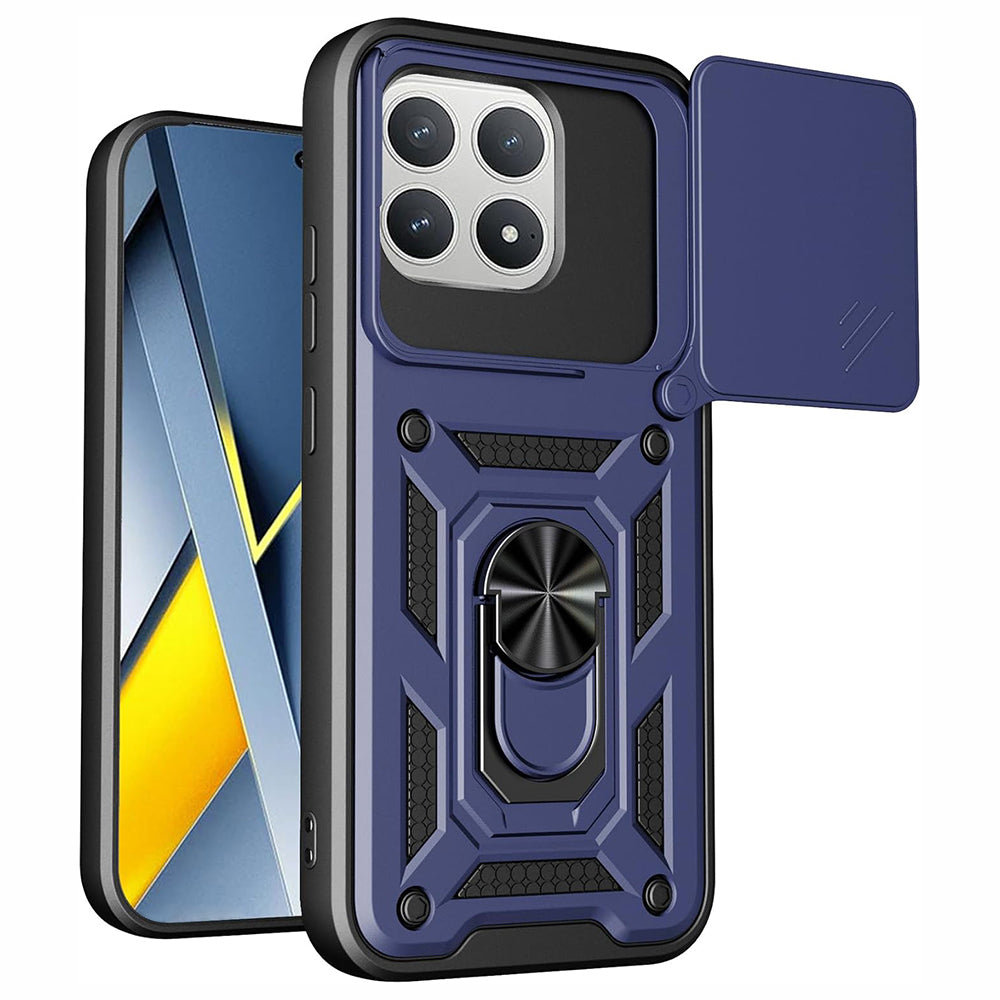Étui pour Xiaomi Poco F8 Pro, Techsuit, CamShield, Bleu