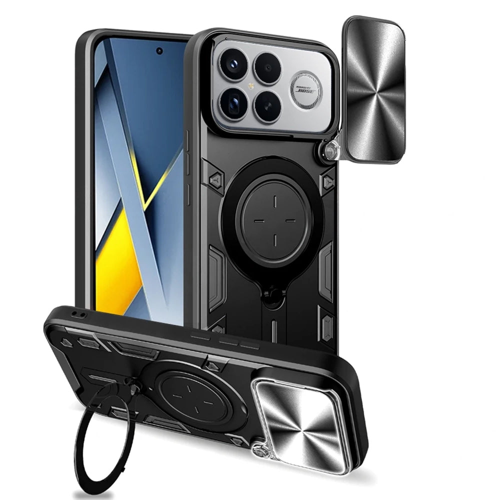 Étui pour Xiaomi Poco F8 Ultra, Techsuit, CamGuard Pro, Noir