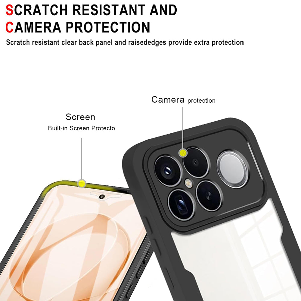 Hülle für Xiaomi Poco F8 Ultra, Techsuit, ColorVerse 360, Schwarz