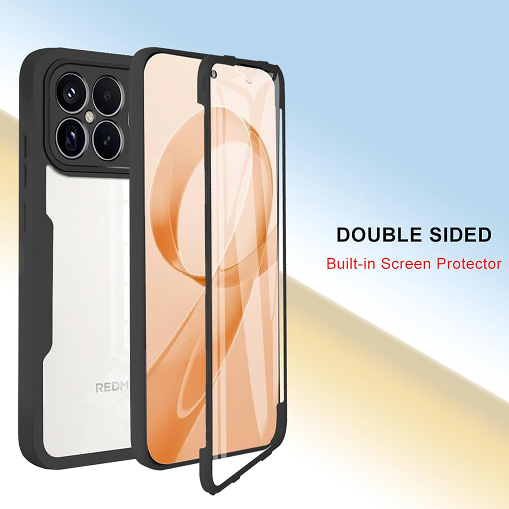 Hülle für Xiaomi Poco F8 Ultra, Techsuit, ColorVerse 360, Schwarz