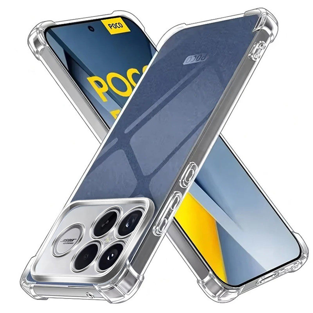 Hoes voor Xiaomi Poco F8 Ultra, Techsuit, Schokbestendig Clear, Transparant