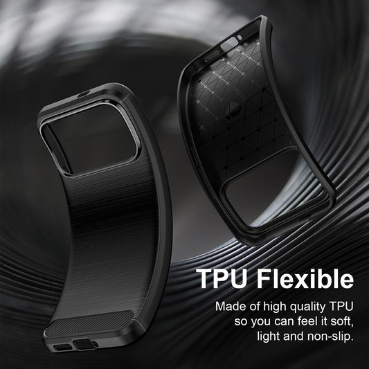 Coque pour Xiaomi Poco F9 Ultra, Techsuit, Carbon, noire