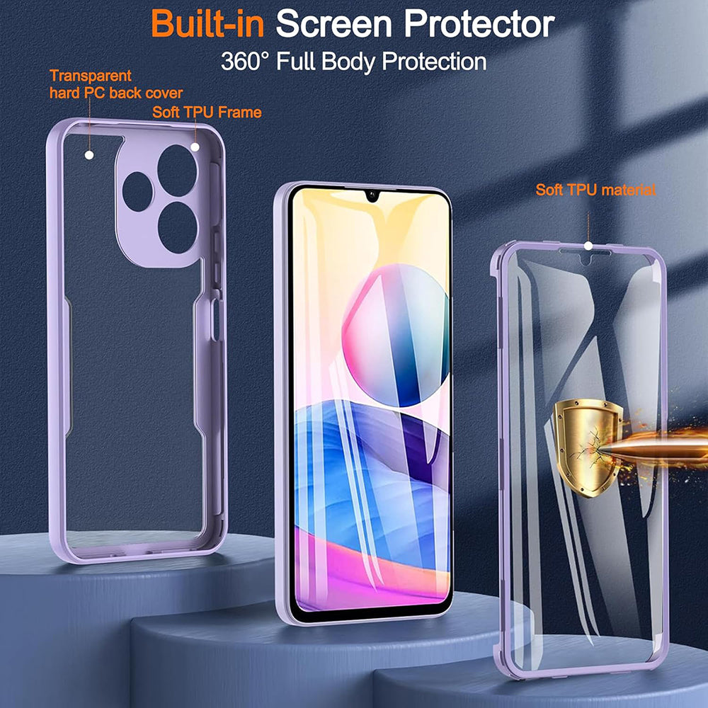 Coque pour Xiaomi Poco M6 4G / Redmi 13, Techsuit, ColorVerse 360, Bleue