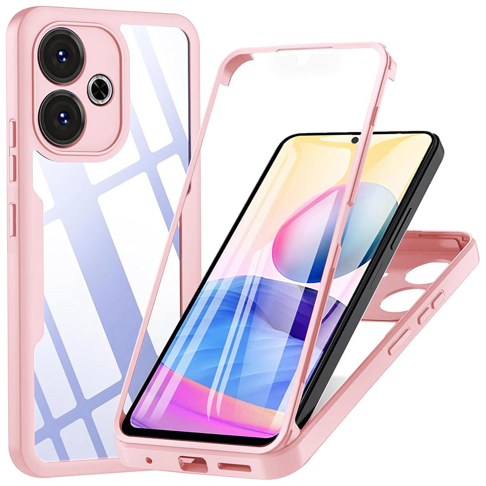 Coque pour Xiaomi Poco M6 4G / Redmi 13, Techsuit, ColorVerse 360, Rose