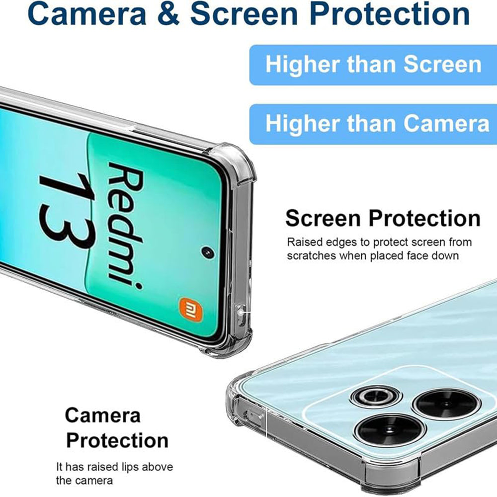 Coque pour Xiaomi Poco M6 4G / Redmi 13, Techsuit, Antichoc Claire, Transparente