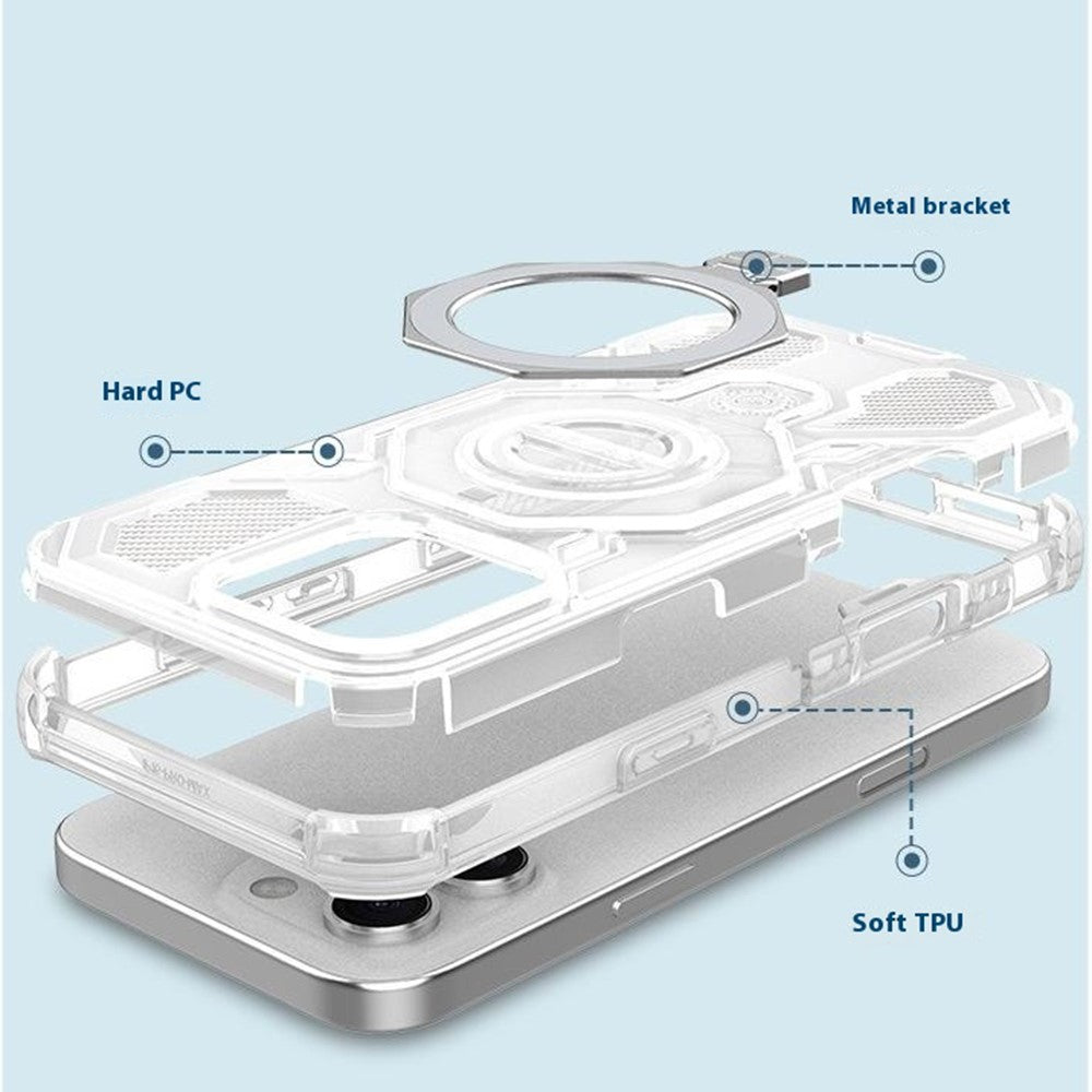 Hoes voor Xiaomi Poco M8 Pro / Redmi Note 15 Pro+ 5G, Techsuit, Carbon Shield Pro, Rookkleurig