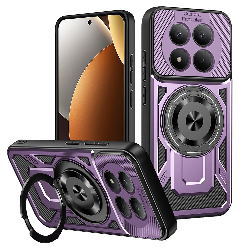 Hoes voor Xiaomi Poco M8 Pro / Redmi Note 15 Pro+ 5G, Techsuit, RuggedCam, Paars