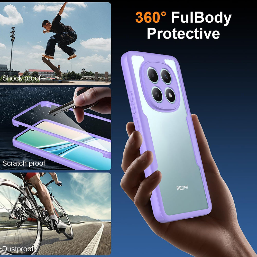 Hoes voor Xiaomi Poco M8 / Redmi Note 15 5G, Techsuit, ColorVerse 360, Paars
