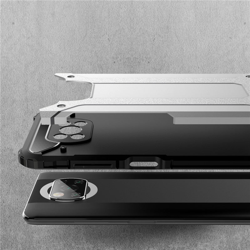 Coque pour Xiaomi Poco X3 Pro / X3 NFC / X3, Techsuit, Hybrid Armor, Noire