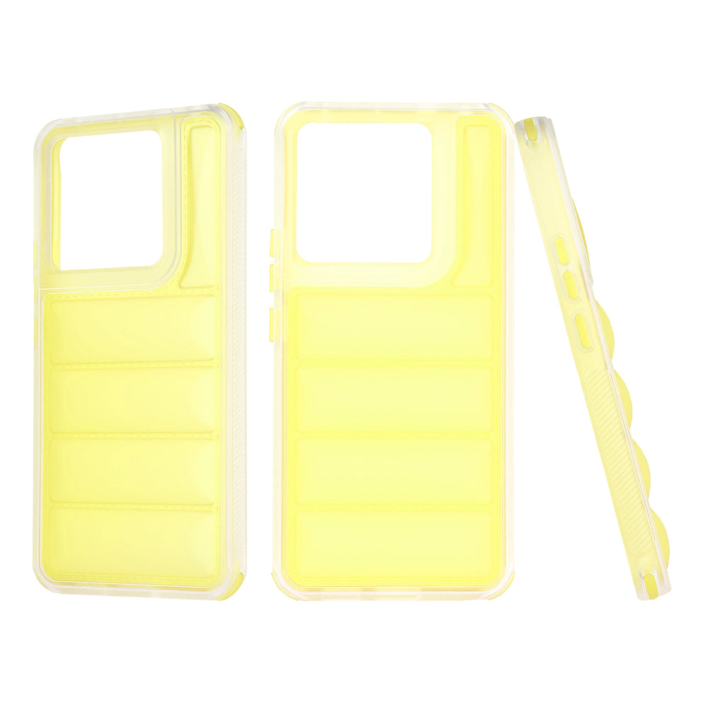 Hülle für Xiaomi Poco X6 / Note 13 Pro 5G, Techsuit, Wave Shield, Gelb