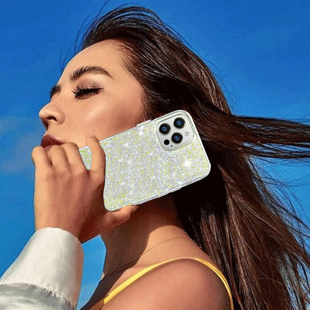 Coque pour Xiaomi Poco X6 Pro, Techsuit, Paillettes Étincelantes, Rose