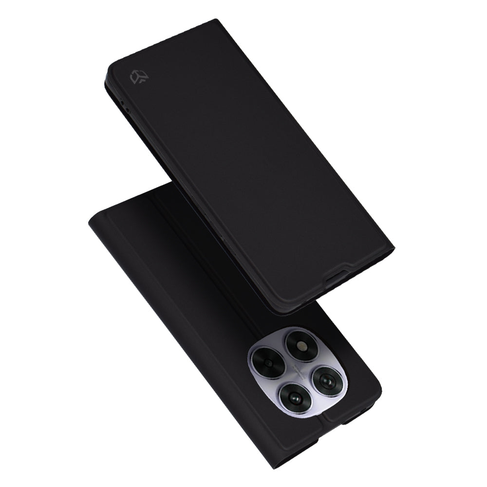 Coque pour Xiaomi Poco X7 / Note 14 Pro 5G, Techsuit, Magskin Book, Noire