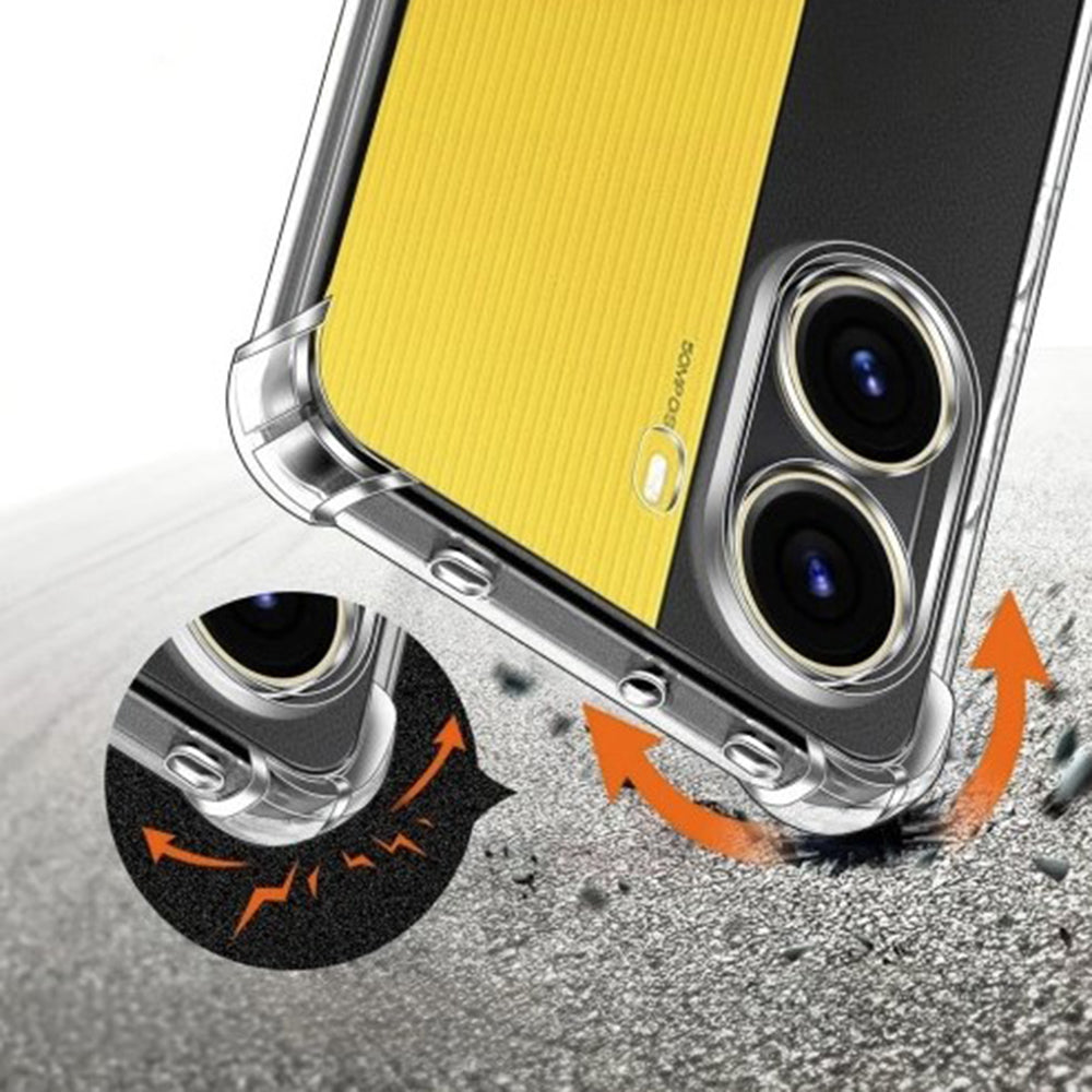 Coque pour Xiaomi Poco X7 Pro, Techsuit, Anti-choc Claire, Transparente