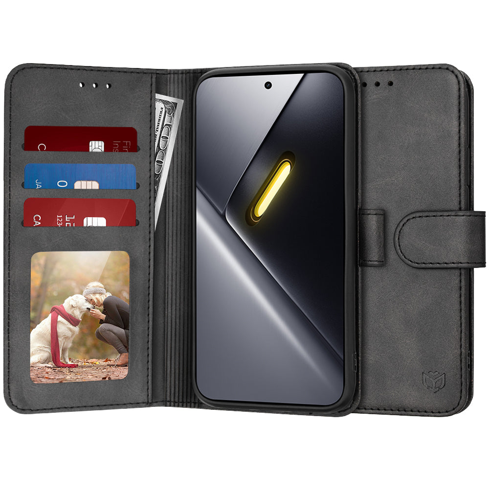 Hoes voor Xiaomi Poco X8 Pro Max, Techsuit, Diary Book, Zwart