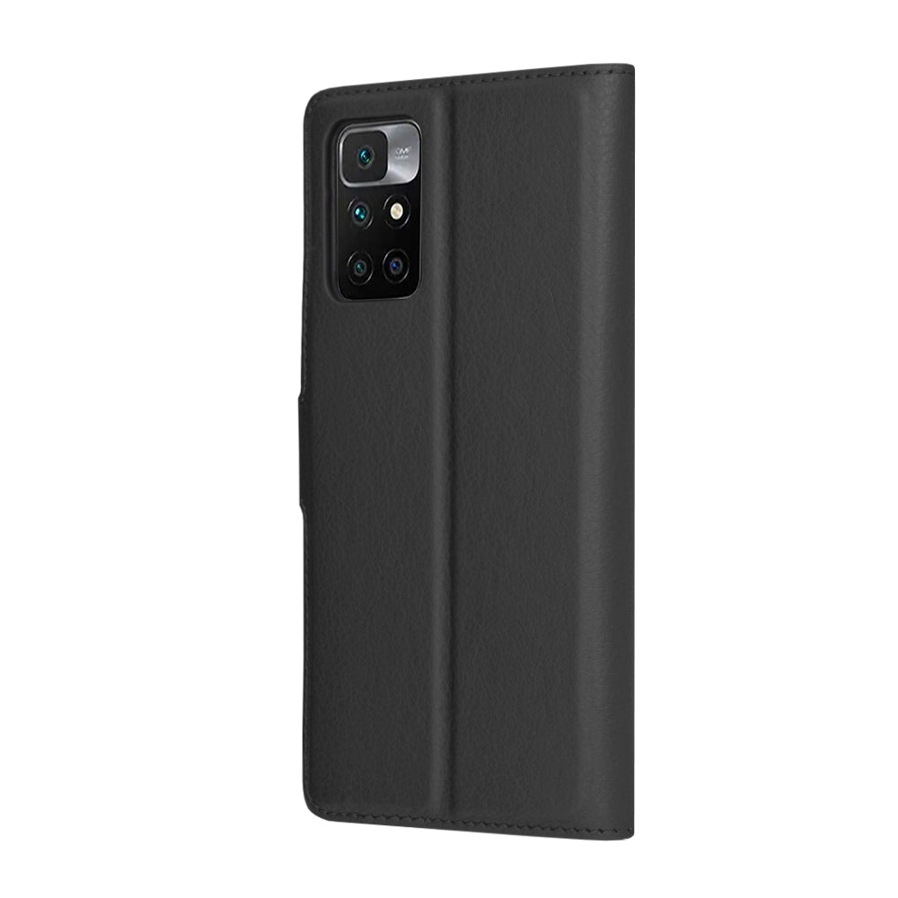Coque pour Xiaomi Redmi 10 2022 / 10 (2021), Techsuit, Folio en cuir, Noire