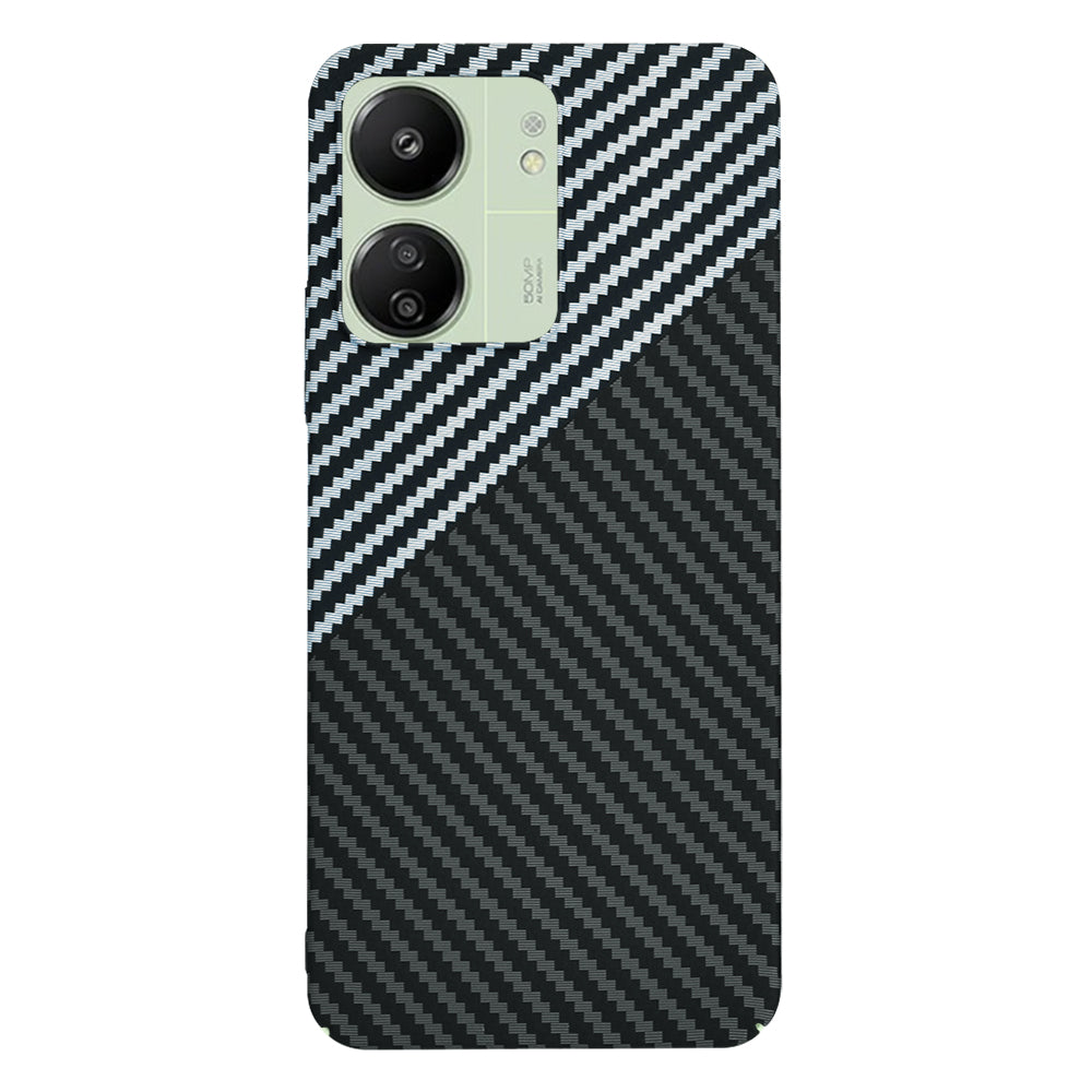 Coque pour Xiaomi Redmi 13C 5G / 13C / Poco C65, Techsuit, Carbonite FiberShell, Noir Gris