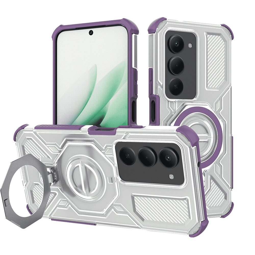 Case for Xiaomi Redmi 15 5G / 15 4G, Techsuit, Carbon Shield Pro, Purple