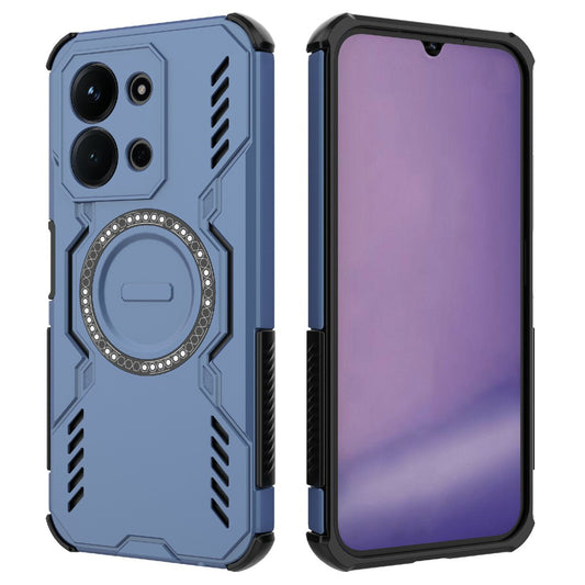 MagSafe-hoesje voor Xiaomi Redmi 15C 5G / 15C 4G, Techsuit, ArmorMag, Blauw