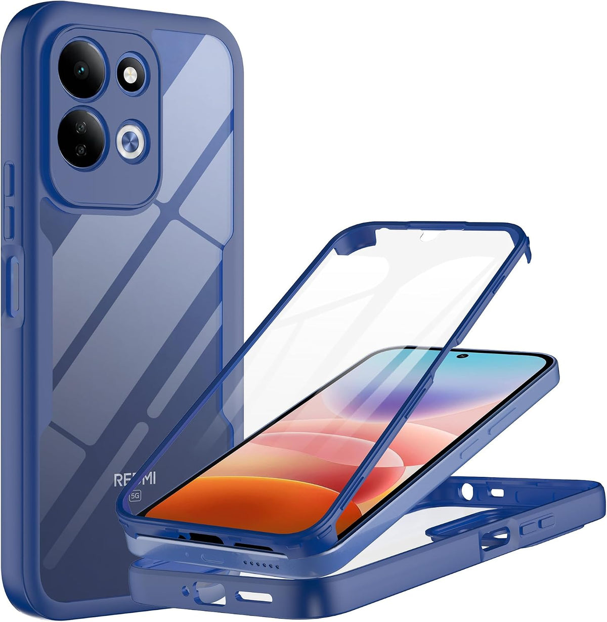 Hoesje voor Xiaomi Redmi 17 5G / 17 4G, Techsuit, ColorVerse 360, Blauw