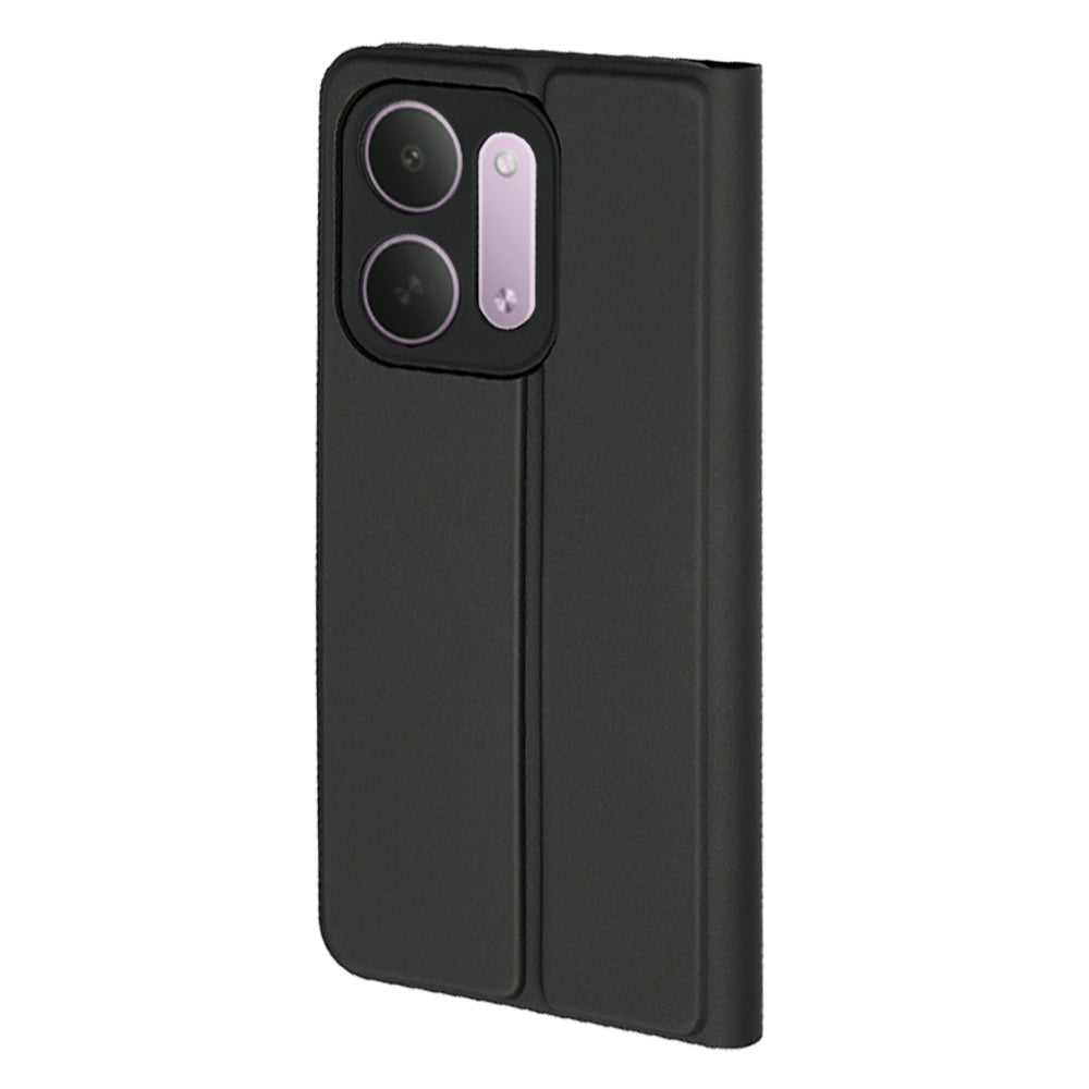 Coque pour Xiaomi Redmi 17C 5G, Techsuit, Magskin Book, Noire