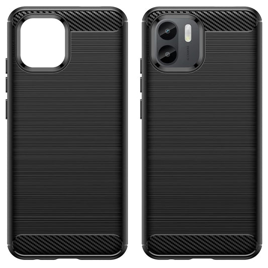 Coque pour Xiaomi Redmi A2+ / A1+, Techsuit, Carbone, Noire