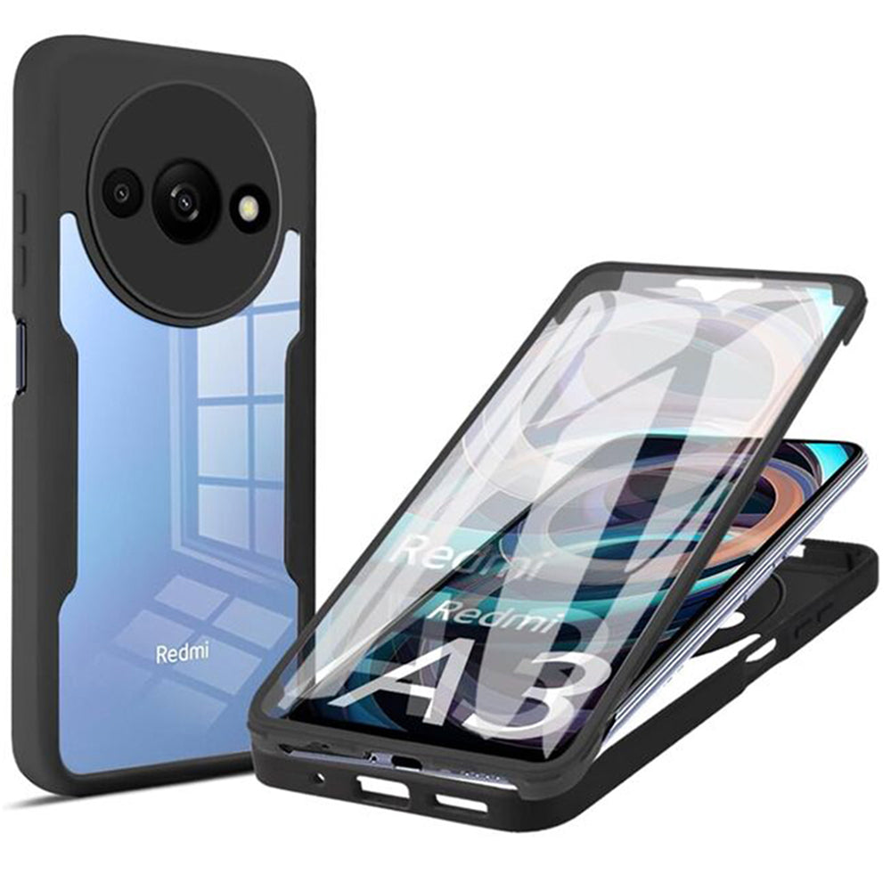 Coque pour Xiaomi Redmi A3x / A3, Techsuit, ColorVerse 360, Noire