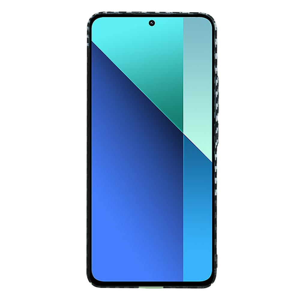 Hoesje voor Xiaomi Redmi Note 13 4G, Techsuit, Carbonite FiberShell, Zwart Grijs