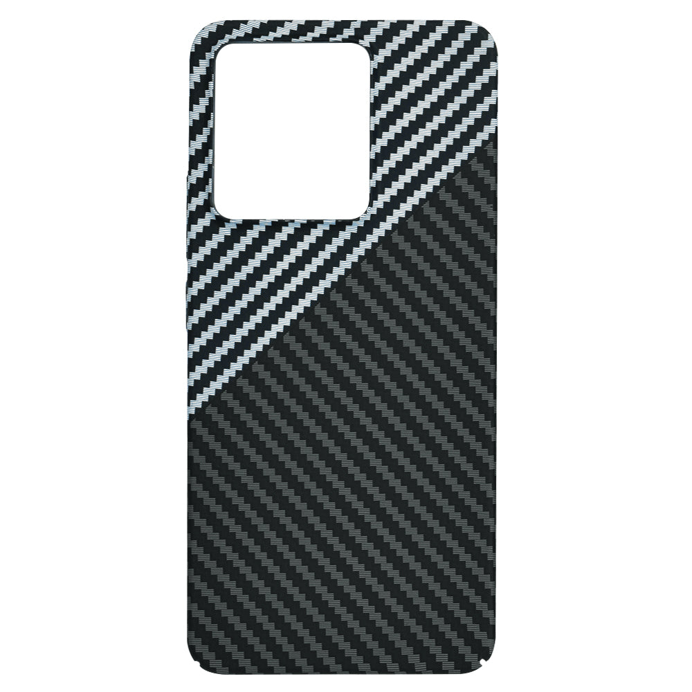 Hoesje voor Xiaomi Redmi Note 13 4G, Techsuit, Carbonite FiberShell, Zwart Grijs