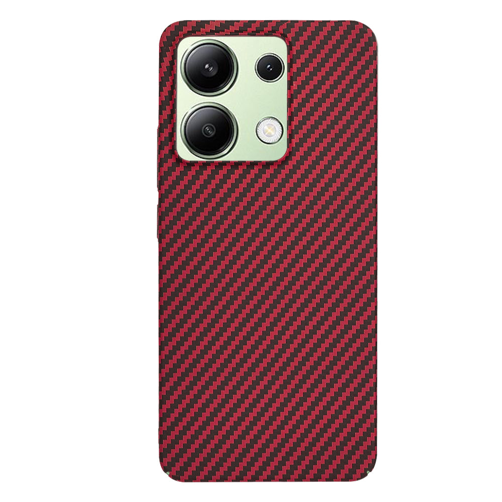 Coque pour Xiaomi Redmi Note 13 4G, Techsuit, Carbonite FiberShell, Rouge