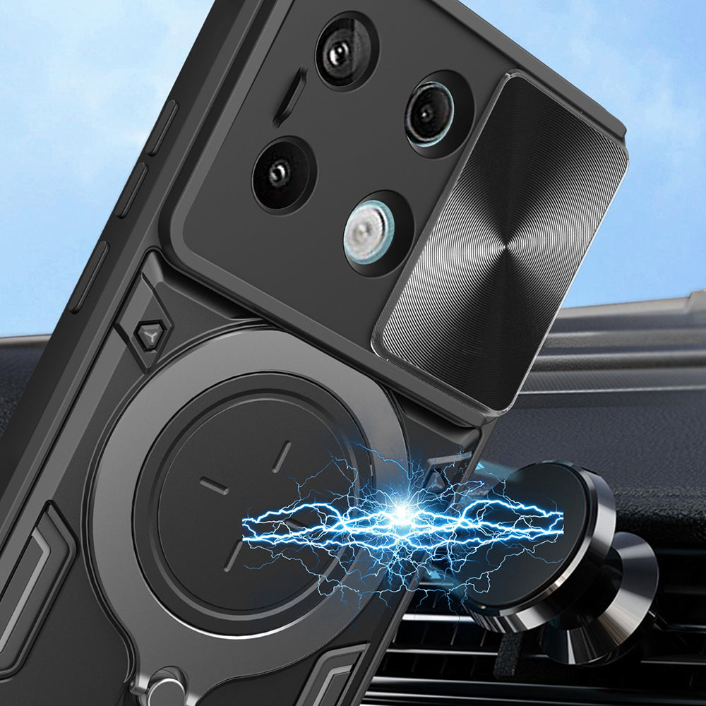 Coque pour Xiaomi Redmi Note 13 5G, Techsuit, CamGuard Pro, Noire