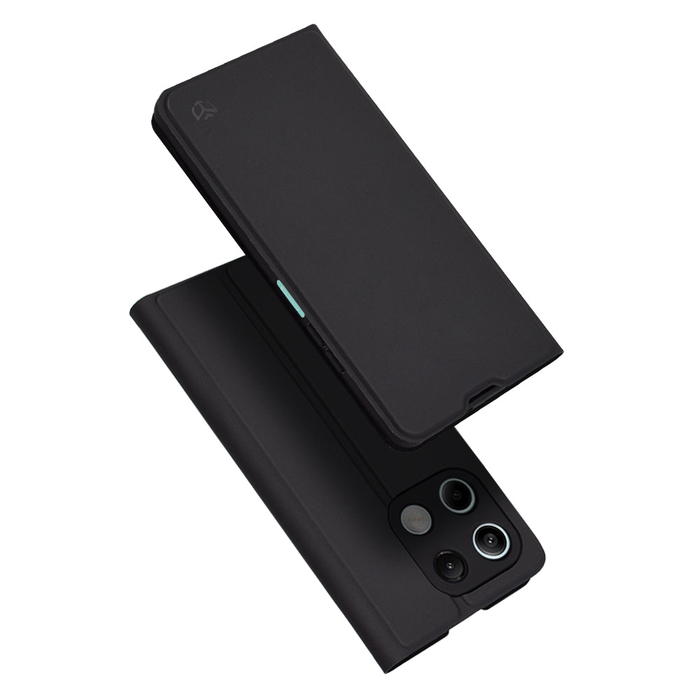 Coque pour Xiaomi Redmi Note 13 5G, Techsuit, Magskin Book, Noire