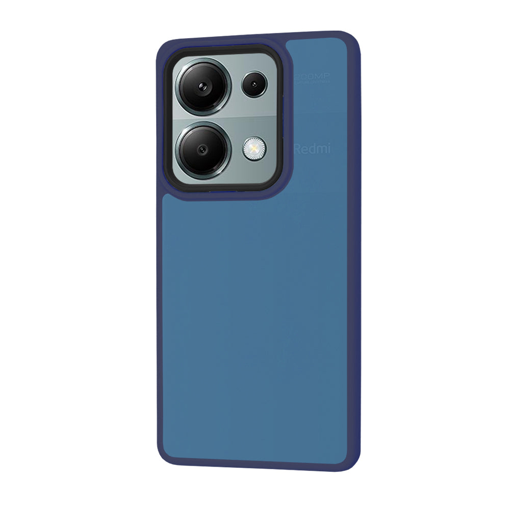 Coque pour Xiaomi Redmi Note 13 Pro 4G / Poco M6 Pro 4G, Techsuit, HaloFrost, Bleu marine