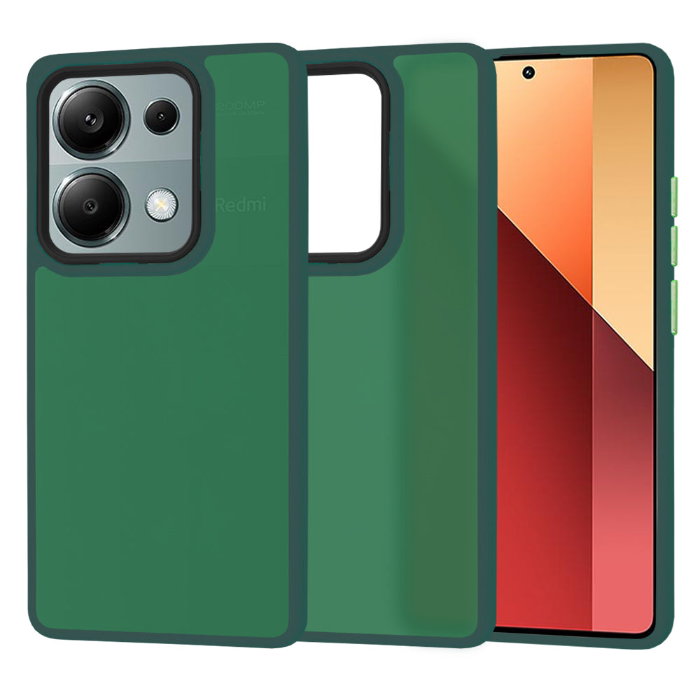 Coque pour Xiaomi Redmi Note 13 Pro 4G / Poco M6 Pro 4G, Techsuit, HaloFrost, Vert